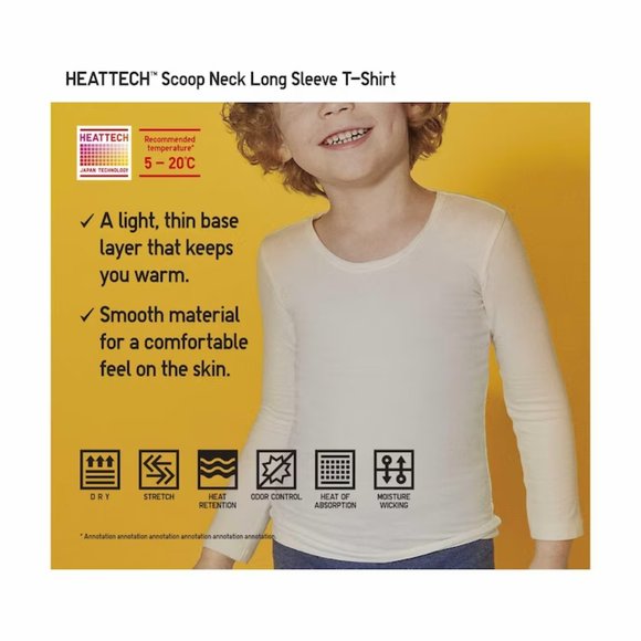 Uniqlo HEATTECH Scoop Neck T-Shirt (long sleeve) - Picture 2 of 3